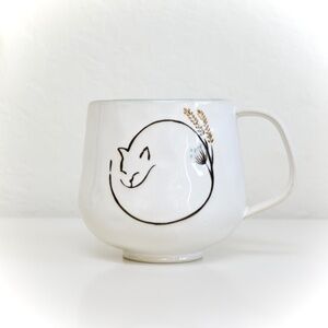 Anthropologie Amos Cat Mug